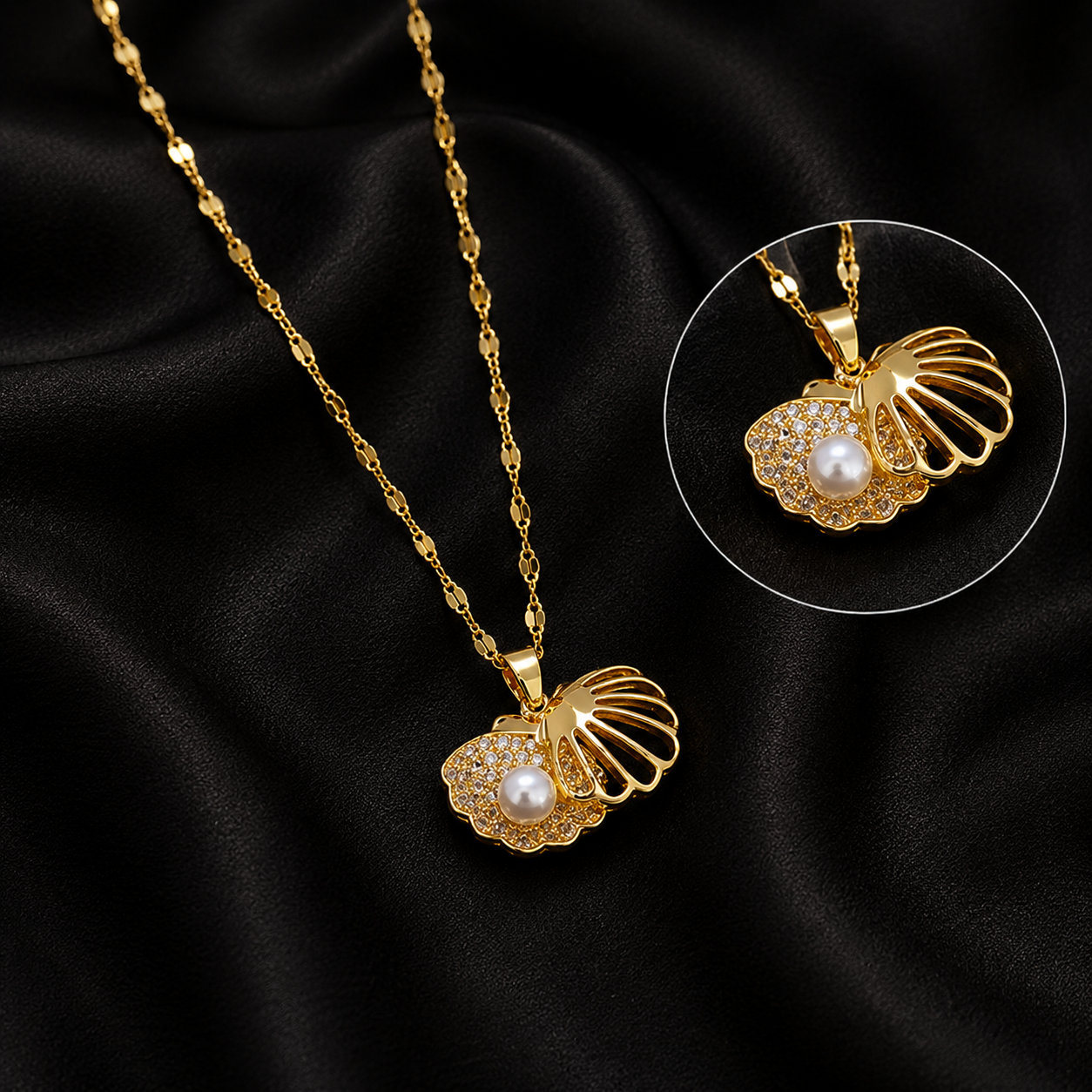 Pearl Shell Necklace / sasha jewels 
