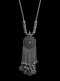 vintage oxidized bohemian necklace/ sasha jewels 
